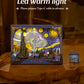 ROKR Starry Night 3D Puzzles ,Mother's Day DIY Wooden Vincent Van Gogh Painting Artwork Craft Kit Building Set ,Home Decor