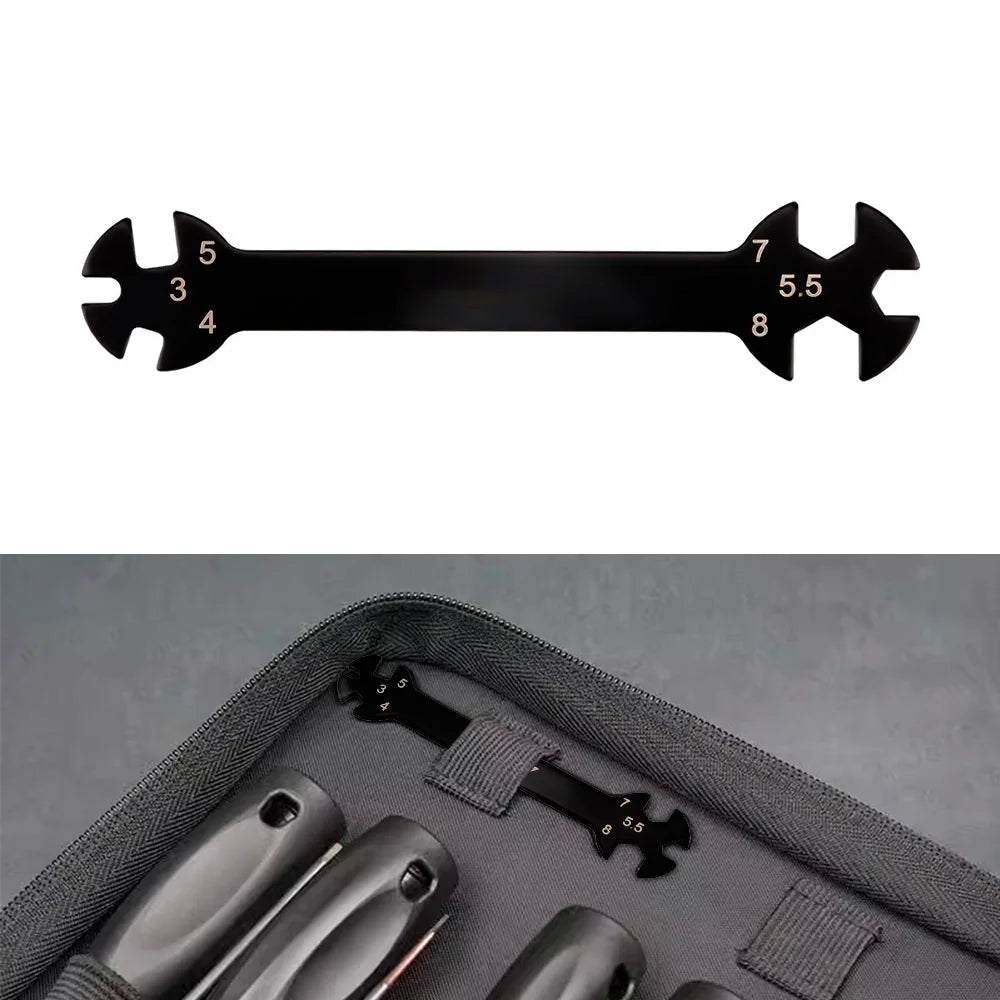9IMOD Multifunction 6 in1 Repair Wrench 3/4/5/5.5/7/8mm Turnbuckle and Nut Spanner Tool for RC Drone Car Boat Off-road Vehicle
