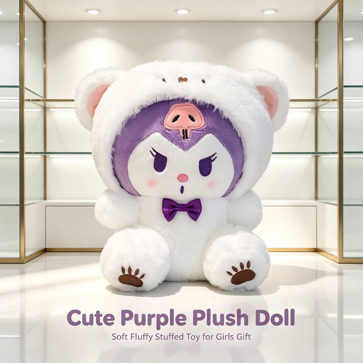 Sanrio Kuromi Cinnamoroll My Melody Pochacco Plush Dolls With Clothes Anime Room Decor Gift for Boys Girls Kids