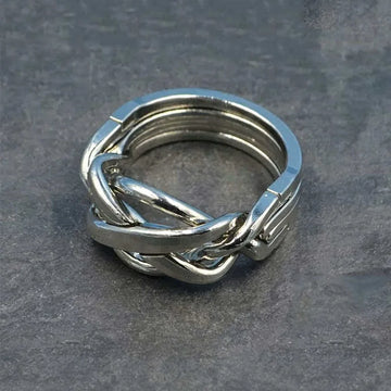 Magic Ring Disentanglement Puzzle Metal Unlock Interlock BrainTeaser Toys IQ Logic Test Educational Gifts For Kids & Adults