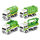 4Pcs Kids Toy Car Inertia Sanitation Truck Models Pull Back Engineering Vehicle Boys Toys for Children Ideal Gifts for Boys Kids