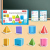 8 Transparent Geometric Solids Perspective Demonstration Model Textbook Version Math Learning Tool Montessori Educational Toy