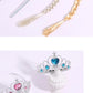 6pcs Rhinestone Tiara Crown and Magic Wand With Glitter Crystal Head Hoop Jewelry Hair Accessories For Girls Teens Birthday Gift