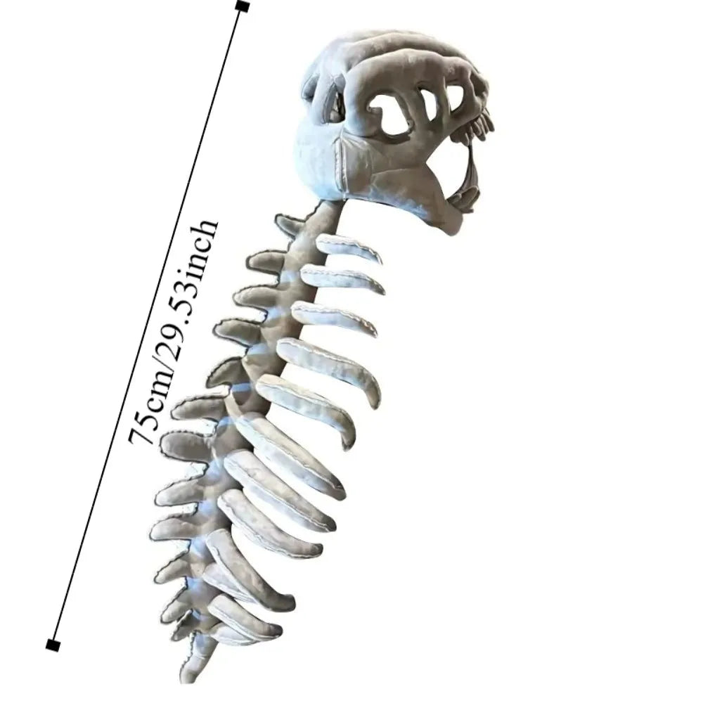 3D Dinosaur Skeleton Funny Novelty Dinosaur Skeleton Cos Props Comfortable Soft Dinosaur Skeleton Costume Set Children