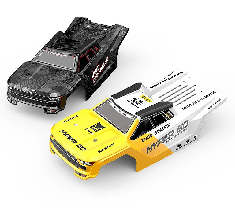 MJX Hyper Go 14207 1/14 Brushless RC Car RTR Dual Car Shells 4WD Off-Road Vehicle Professional Proportional Control RC Car