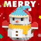 HUIQIBAO Children Mini Christmas Tree Santa Claus Model Micro Bricks Building Block DIY Snowman Elk Bricks Toys for Adult Gift