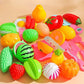 25 PCs Set DIY Fruit Cutting Music Toy Simulation Vegetable Fruit and Vegetable Children's Toy Girl Boy Kitchen Food Set