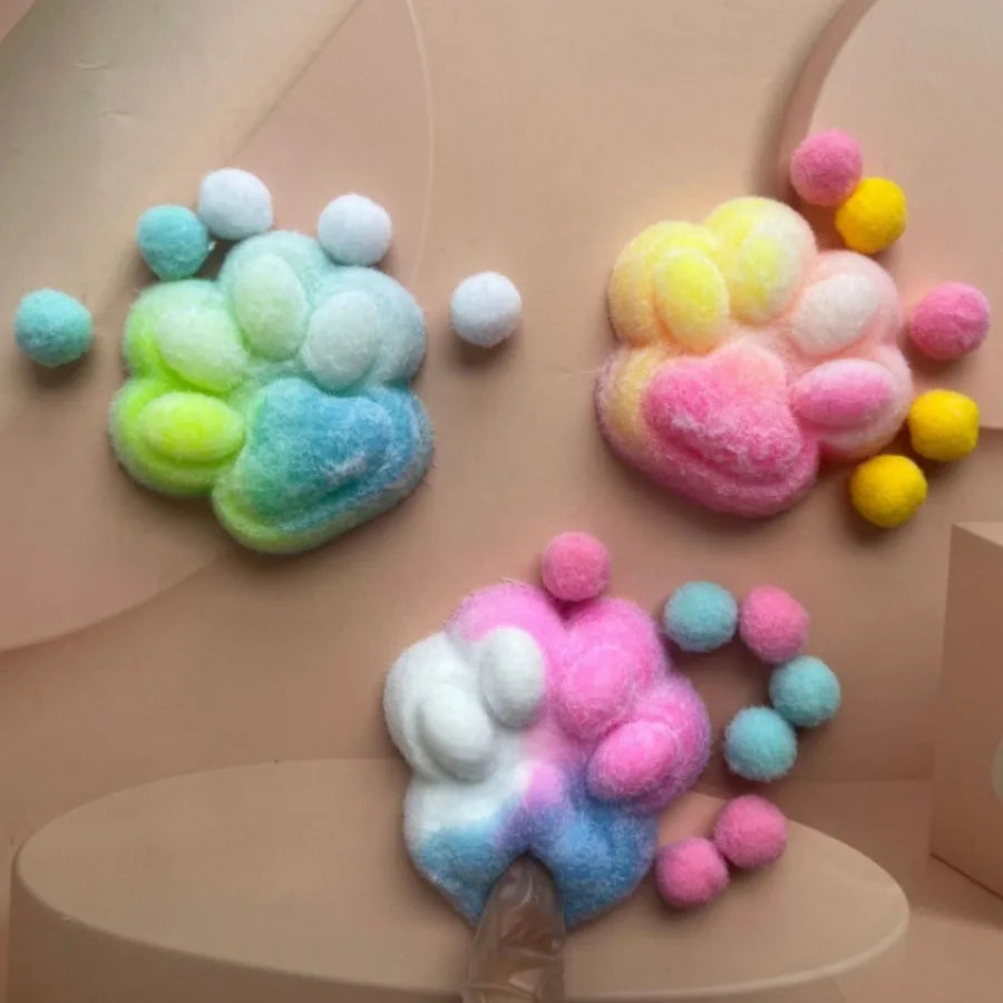 New Cat Paw Mochi Taba Squishy Fidget Toy Cute Cat Paws Toys Slow Rebound Decompression Toy Super Soft Reduce Stress Toy Gifts ﻿