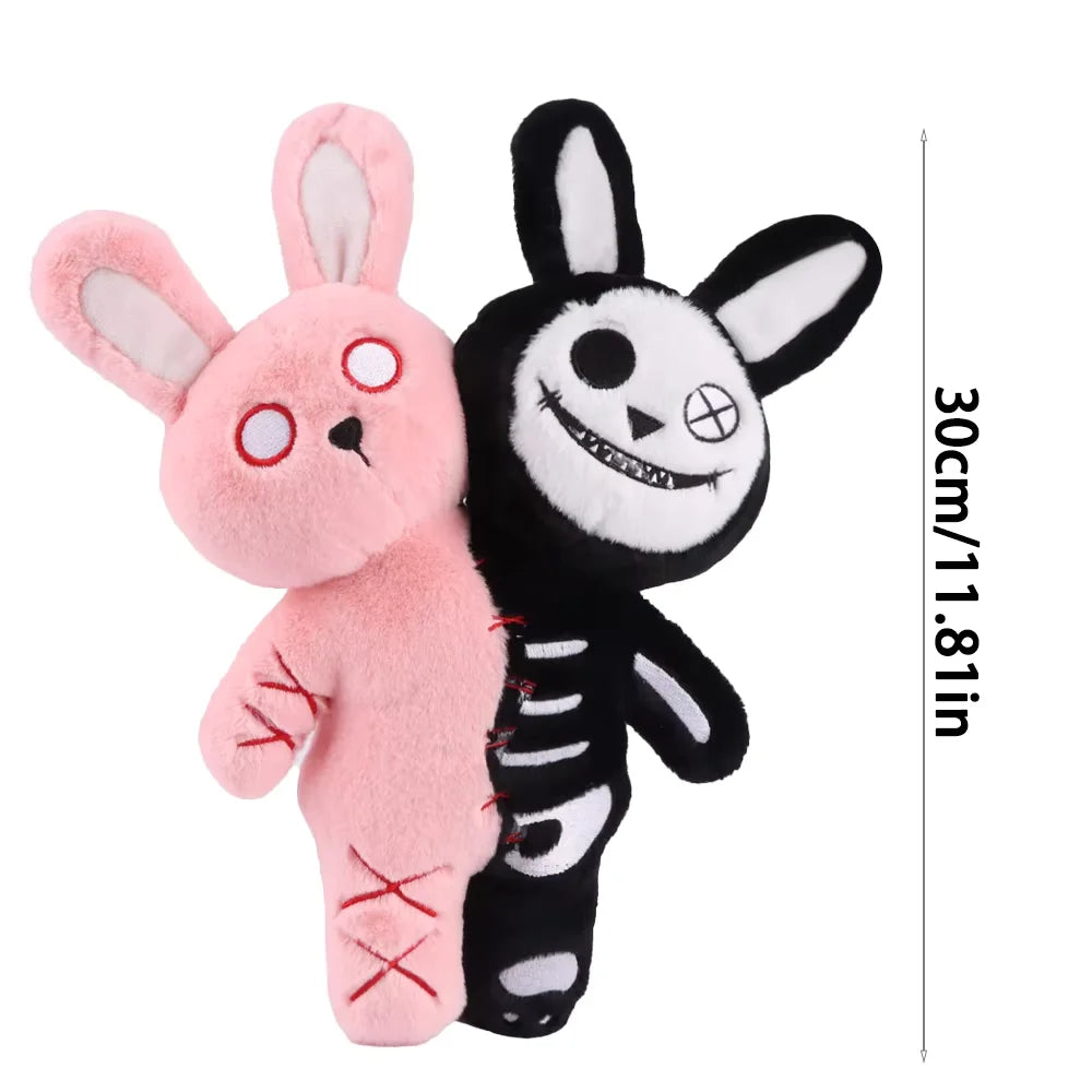 Halloween Double-headed Pumpkin Plush Toy Double Headed Skull Rabbit Horror Skull White Ghost Luminous Zombie Cat Halloween Gift