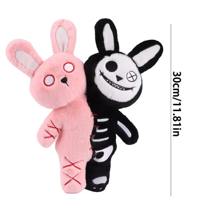 Halloween Double-headed Pumpkin Plush Toy Double Headed Skull Rabbit Horror Skull White Ghost Luminous Zombie Cat Halloween Gift