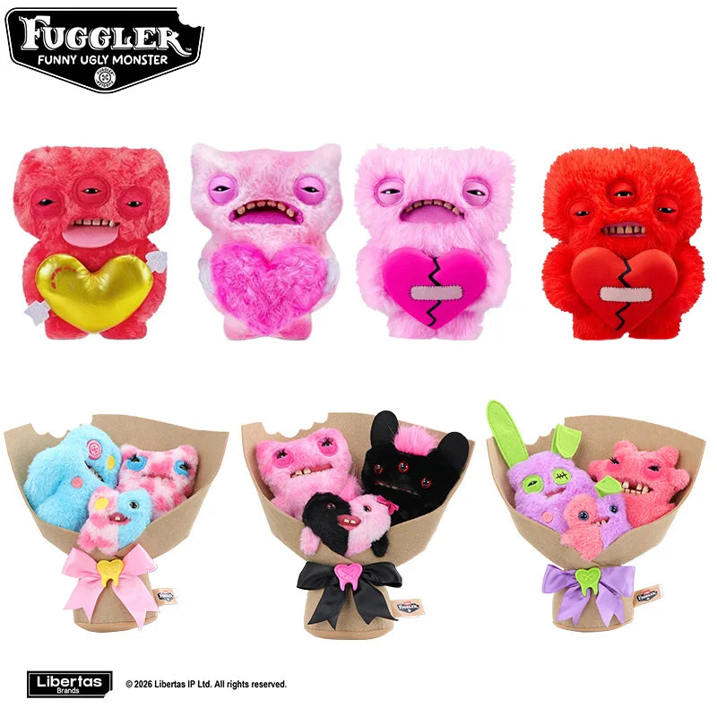 Original Fuggler Fugg Love Plush Toys Fugglers Funny Ugly Monsters Fuggs Bouquets Filling Plushies Dolls Valentine's Day Gifts