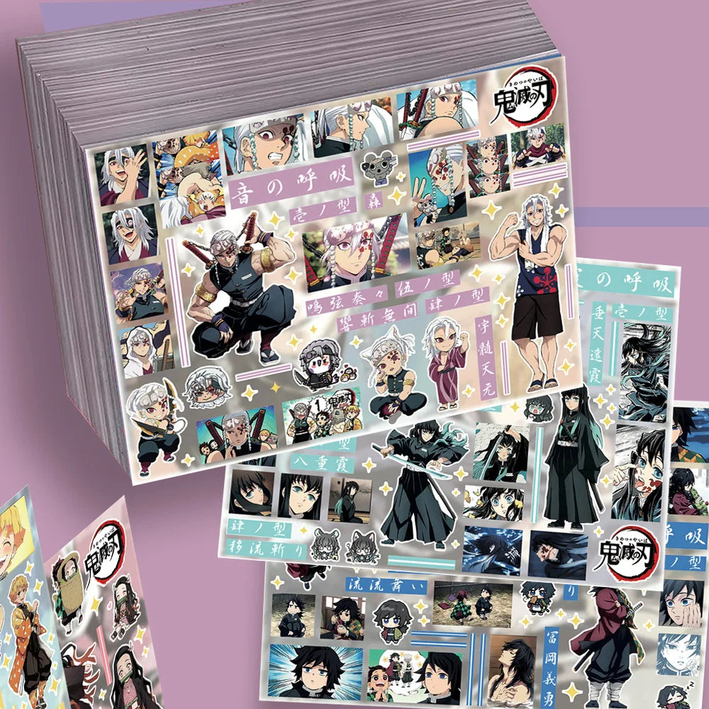 New Demon Slayer Tokitou Muichirou Tomioka Giyuu Creative Anime Peripheral Stickers Two-Dimensional Cartoon Decorative Stickers