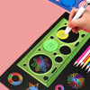 Creative Geometry Spirograph Drawing Stencils Set Painting Template Art Crafts Kids Educational Toy Variety of Flowers Ruler