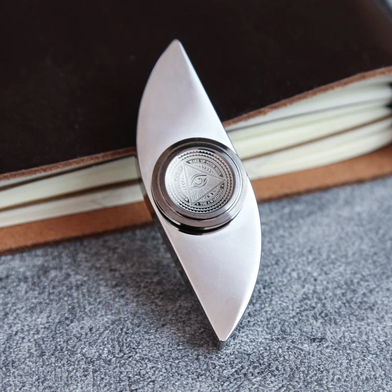 Stainless Steel Fingertip Spinner | Adult EDC Fidget Toy | Anxiety and Autism Relief Spinner | Gift for Men
