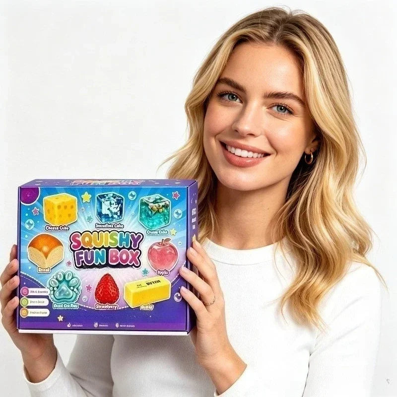 AIUWEY 2026 New Cute Malt Candy Squishy Advent Calendar, 8 Surprise Malt Candy Gifts, Party Favors, Desktop Ornaments, Holiday Decor & Graduation Gifts