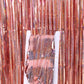 Metallic Tinsel Foil Fringe Curtains Photo Backdrop Glitter Streamers Foil Fringe Backdrop Curtain for Xmas Wedding Background