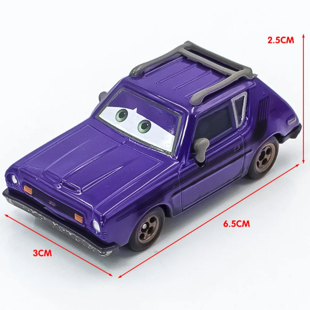 2026 New Pixar Cars Lightning McQueen Fillmore 4-10CM 1:55 Metal Model Racing Car Toys Christmas Birthday NEWYEAR Gift