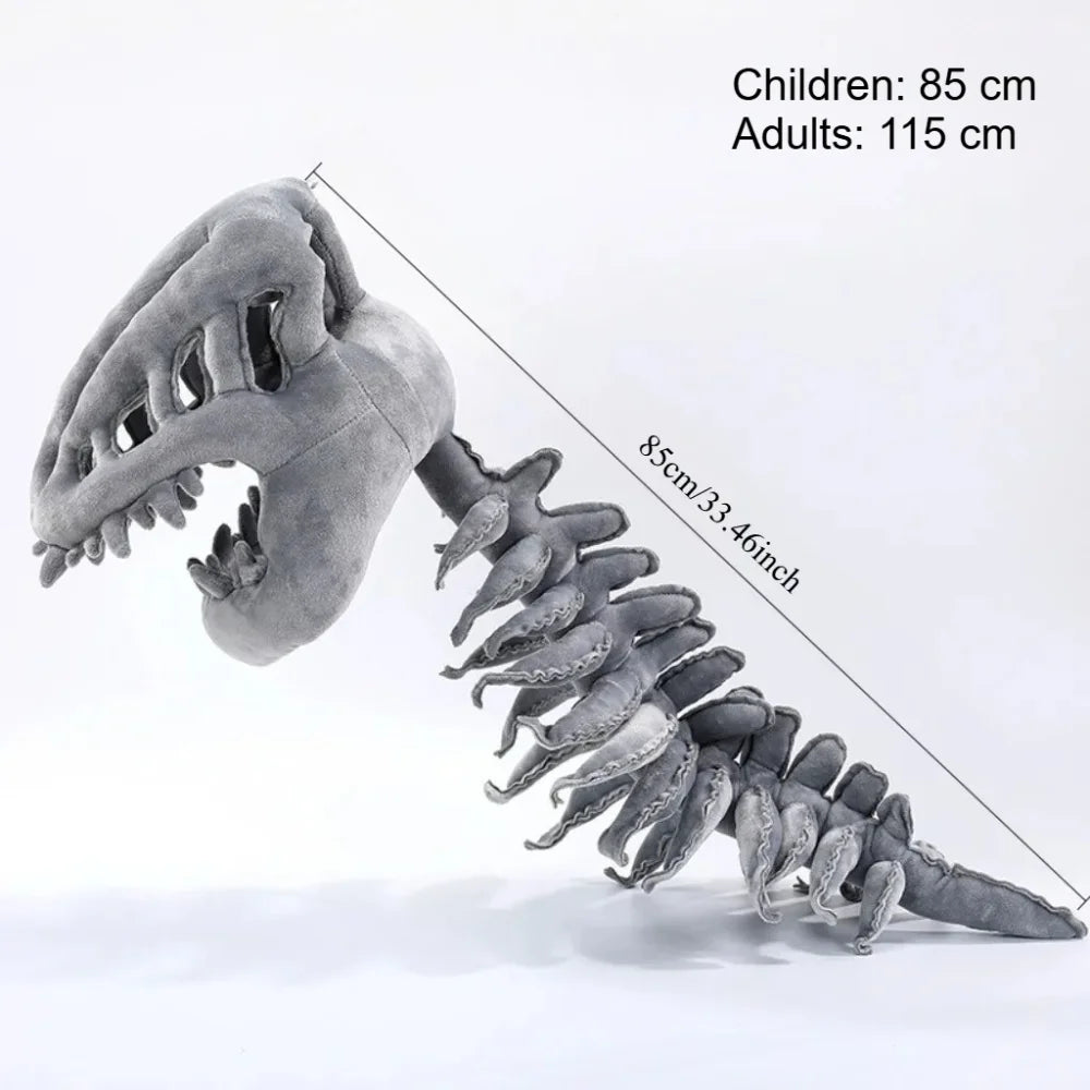 New Dinosaur Plush Hat Cartoon Skeleton Headgear Halloween Costume Funny Soft Doll Celebrity Style Surprise Gift Toy for Kids