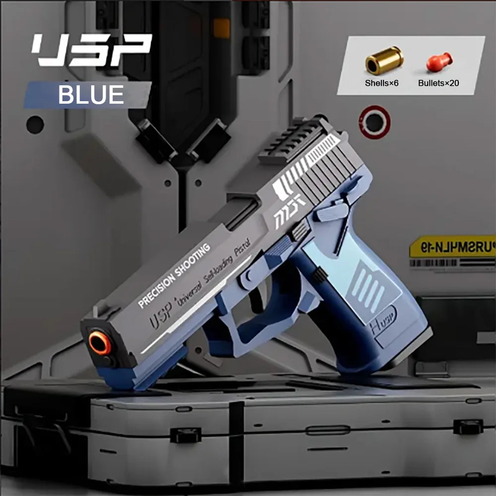 Csnoobs 2011 Continuous Shooting Toy Gun Shell Throwing Pistol Outdoor Game Revolver Radish Gun Birthday Gift