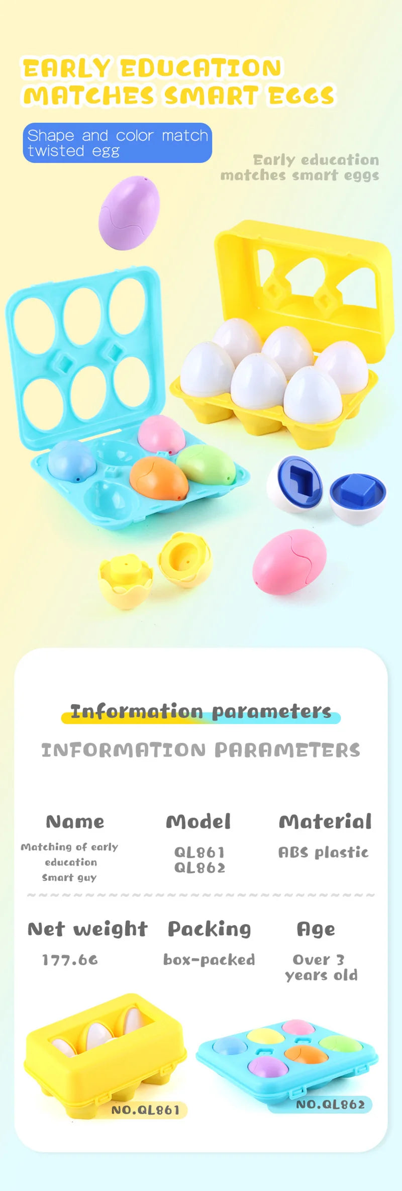 Eggs Screws 3D Puzzle Montessori Learning Education Math Toys Kids Shape Match Smart Game For Children Educational Easter Gifts