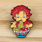 2pcs Cute Girls Enamel Pins Set Anime Brooches for Backpacks Hat Lapel Pins Badges for Fans Gifts Cosplay Accessories Toy
