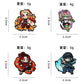 4/8Pcs Anime Demon Slayer Enamel Brooch Pins Kimetsu No Yaiba Character Tanjirou Nezuko Rengoku Metal Lapel Badge Cosplay Gift