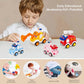 Toddler Press and Go Vehicle Cartoon Baby Mini Ambulance Police Car Fire Truck Excavator Model Gift for Kids Toys