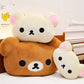 Cute Rilakkuma Plush Warm Hand Pillow Cartoon Bear Soft Stuffed Toy Peluche Cushion Birthday Gift