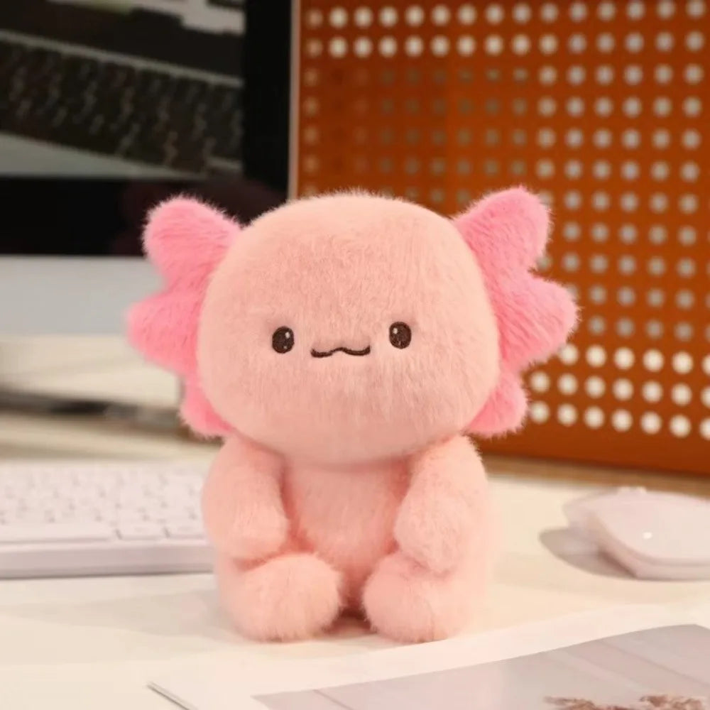 1PC Cute Axolotl Plush Companion Doll Kawaii Ornaments Salamander Doll Stuffed Doll Super Soft Home Decor Plushie Animal Toy