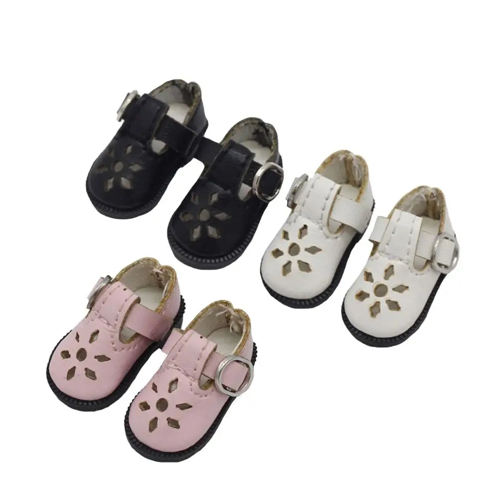 3.2cm Doll Shoes for Blythes Doll Toy,1/8 Mini Leather Dolls Shoes for Blyth Azone BJD,Casual Shoes Accessories