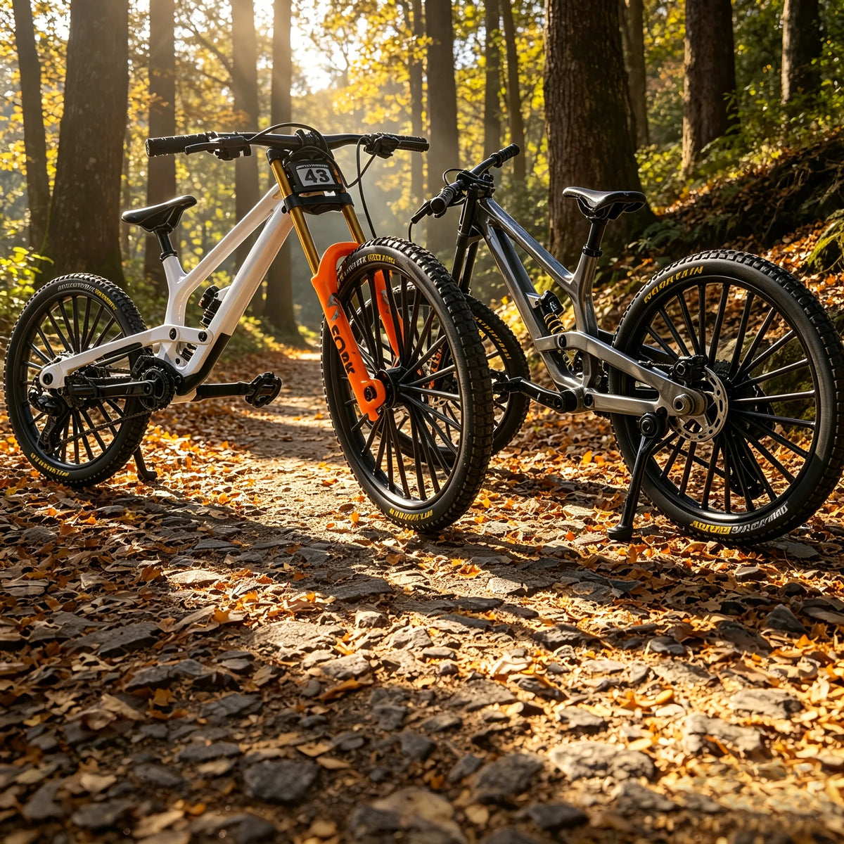 1:8 Scale Die-Cast Alloy Downhill MTB Mini Model Full Suspension Bike Collectible Desktop Decor Gift For Cycling Hobby Fans