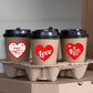 500pcs 520 Love Red Sticker Roll - Cute Cartoon Sealing Labels for Journals & Crafts