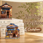 Original CUTEBEE DIY Book Nook Kit Japanese styles 3D Wooden Puzzle Mini Miniature House Bookshelf Decor Craft for Adults DIY