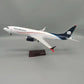 47CM 1:85 Scale B737 Model AEROMEXICO Mexico Airline With Base Landing Gears Aircraft Resin Plane Model For Collection Gift