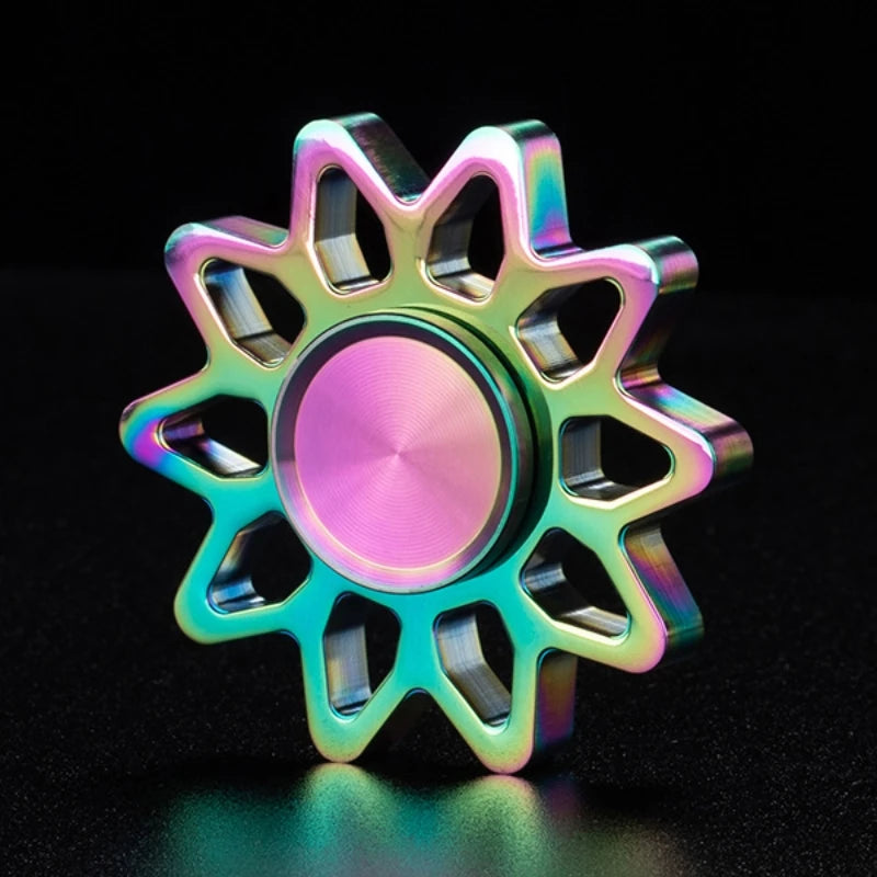 Mini EDC Gear Alloy Spinner Sprockets Gear Chain Gyro Delicateness Fidget Decompression Ring Toy Stress Relief Toys
