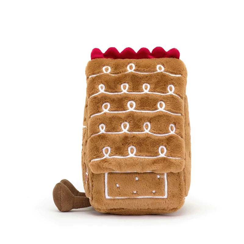 Cute Gingerbread House Gingerbread Star Gingerbread Tree Plush Doll Soft PP Cotton Filled Festival Decoration