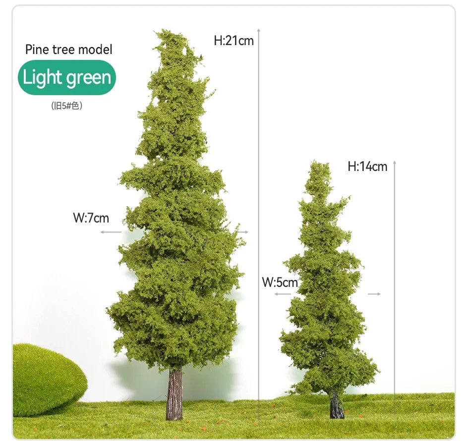 14/21cm Model Train Layout Wire Tree Model Simulation Tree Military Sand Table Material Handmade Diy Landscape Model Tree