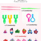 Creative Colorful Loom Bands Set Rainbow Bracelet Making Kit DIY Rubber Band Woven Bracelets Craft Toys For Girls Birthday Gifts