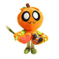 Adorable Dandy World Game Character Plush Clock Pumpkin Strawberry Transform Image Stuffed Doll Home Decro