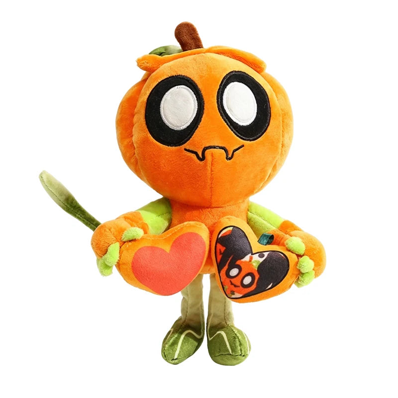 Adorable Dandy World Game Character Plush Clock Pumpkin Strawberry Transform Image Stuffed Doll Home Decro
