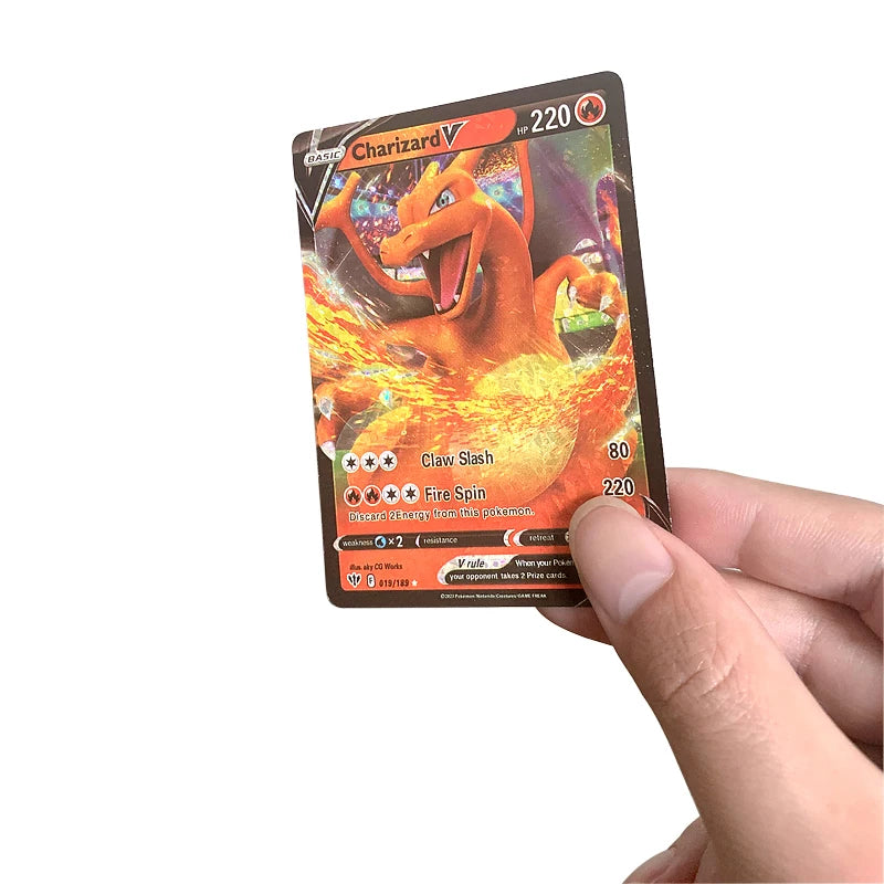 81-15Pcs Pokemon Cards Gold Silver Vmax GX Card Collection Battle Trainer Card Spanish English French Child Toys Christmas Gifts