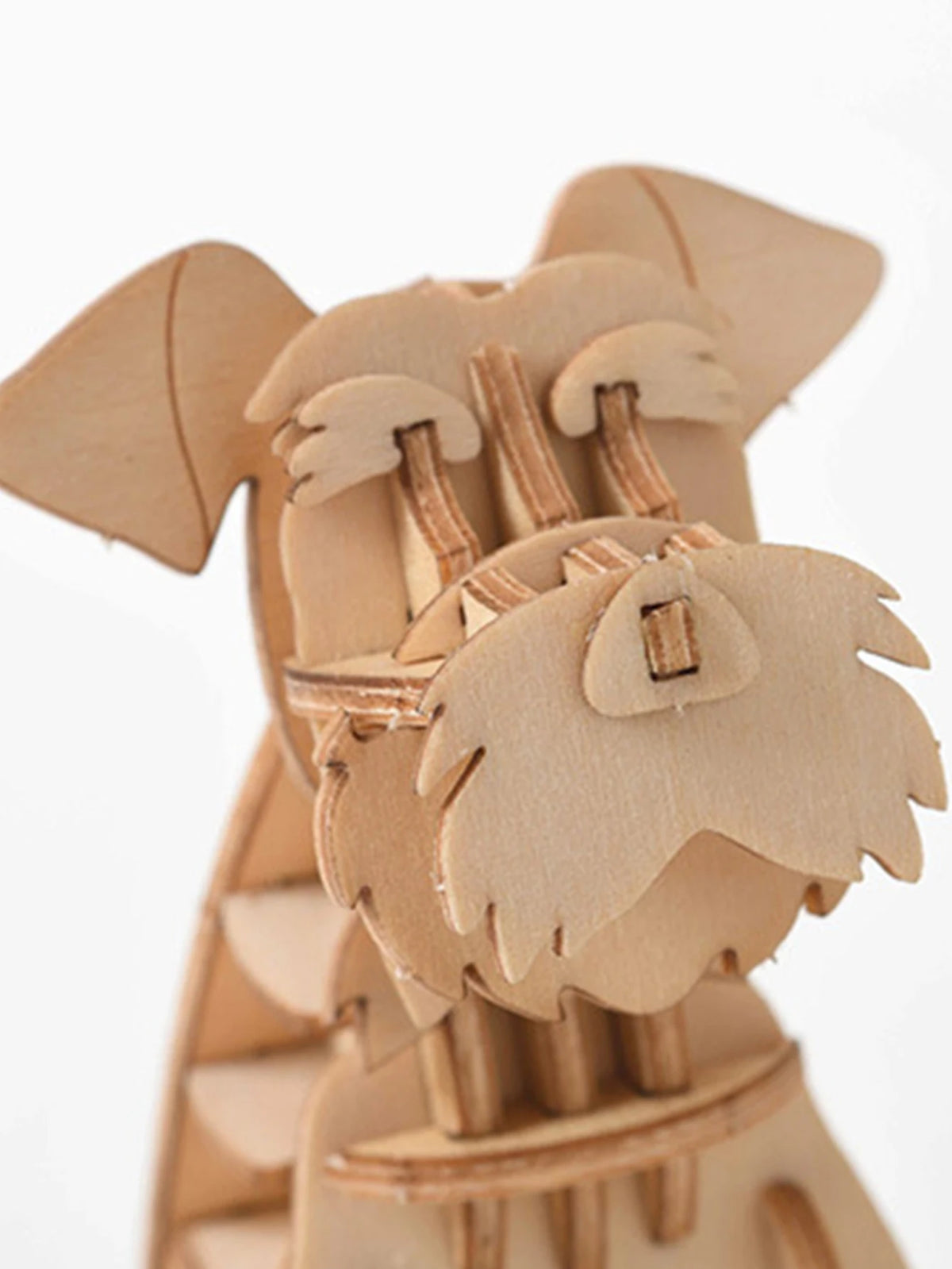3D Wooden Animal Puzzle Sherina dog model Kids Wood Craft Brain Teaser Wood Gifts