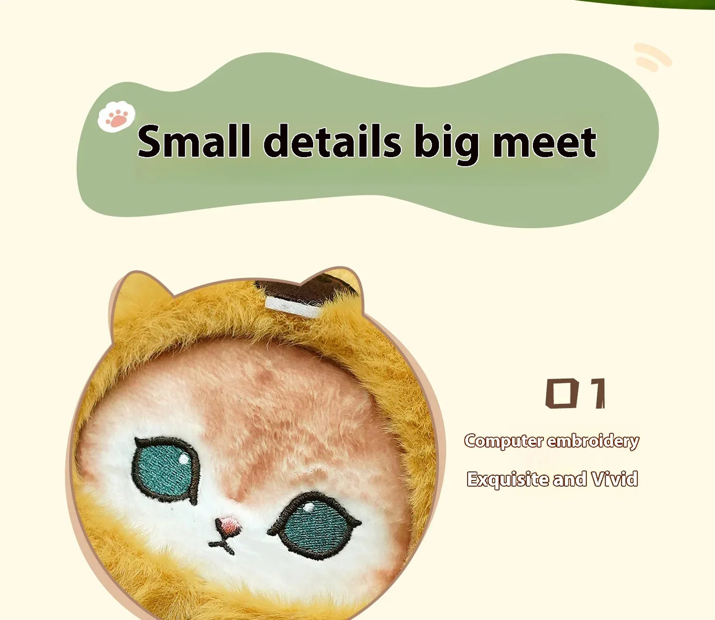 Kawaii Keychain Pendant Cartoon Mofusand Shark Cat Cross-Dressing Doll Backpack Decor Toys