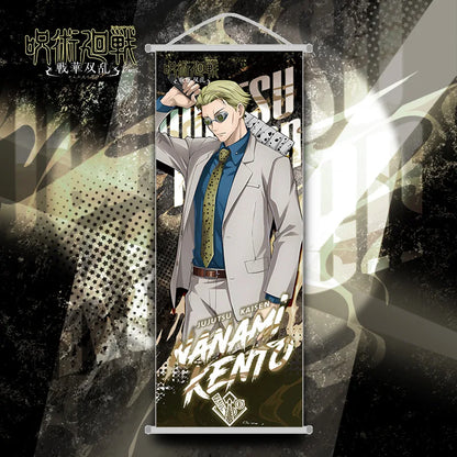 Jujutsu Kaisen Long Scroll Hanging Painting Gojo Satoru Poster Anime Goods Hanging Ornaments Holiday Gifts Room Decorations