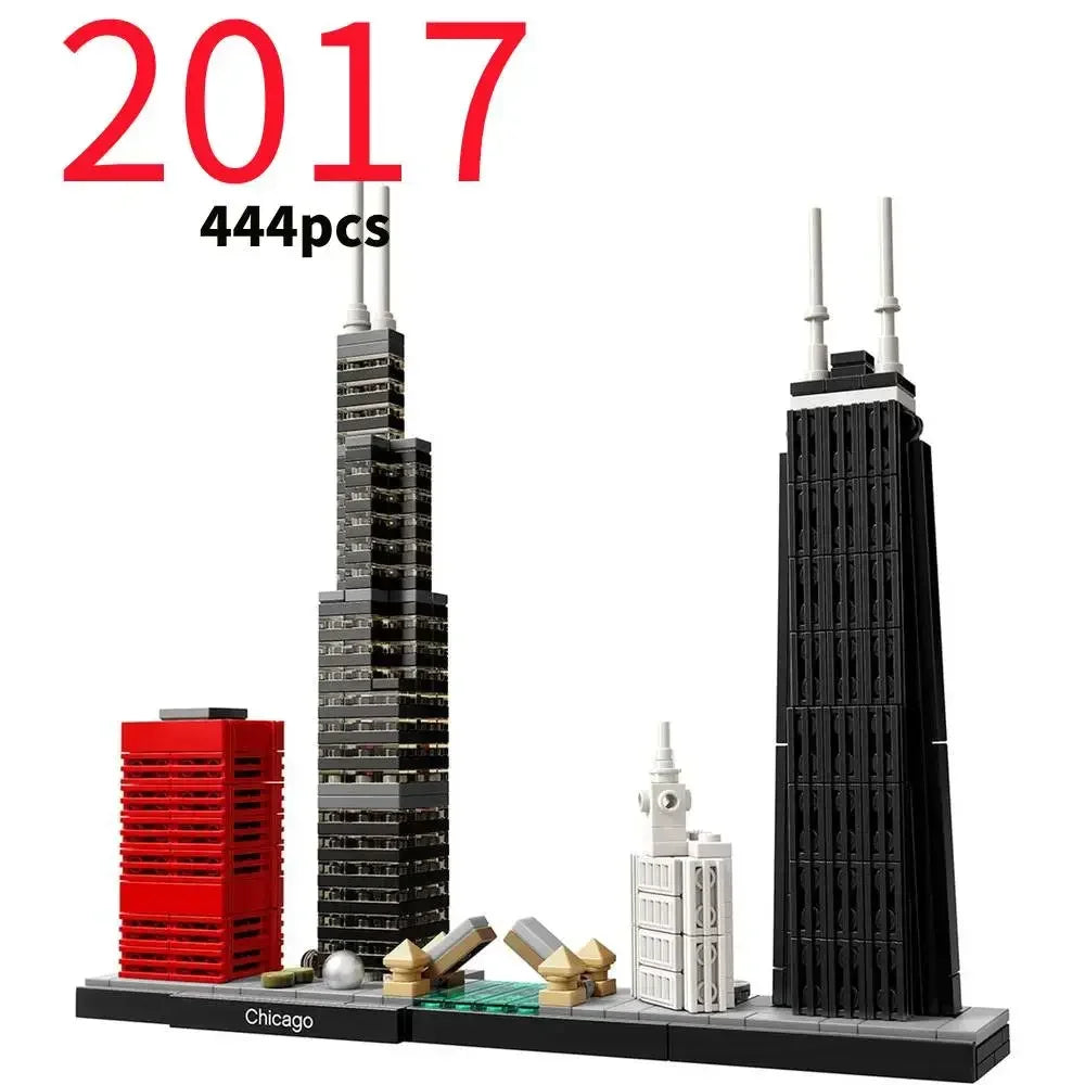 Thirteen Sets of City Models 21043 21026 Building Blocks Sets Suitable for Birthday Gifts Not Compatible with Legoed Particles.