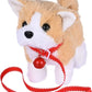 18CM Electric Simulation Puppy Plush Toys Interactive Dog Robot  Walking Barking Tail Wagging Toy for Kids Birthday Xmas Gift