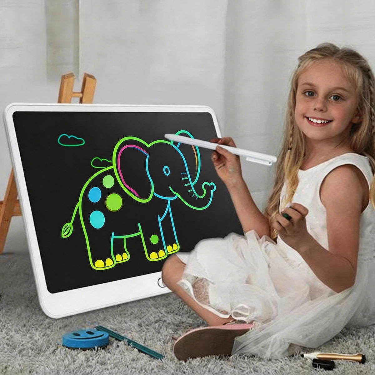 16/13/11 Inch LCD Writing Board Drawing tablet Kids Writing Painting Children Educational Toys for 3 4 5 6 7 8 Years Girls Boys