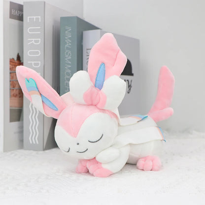 Sleeping  Pokemon Plush Gengar Charizard Sylveon Sprigatito Pamo Fuecoco Stuffed Doll Peluche Toy Gift 18-27cm Length