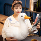 Kawaii Lifelike Duck Plush Toy Realistic Cute White Goose Stuffed Animal Toys Gifts For Kids Pets Simulated Duck Birthday Gifts