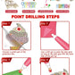 15 Piece Diamond Painting Handicraft Set for Children's Handmade DIY Mermaid Animal Keychain as a Gift for Children's